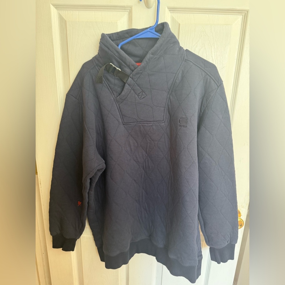 G-STAR Geo Jacquard Aero Sweatshirt Crewneck Navy XXL